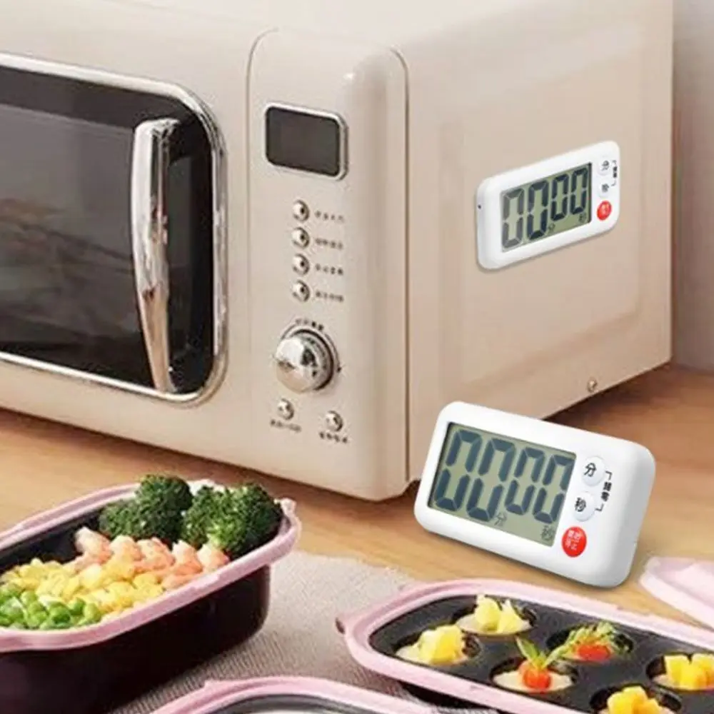 

LCD Countdown Baking Stopwatch Shower Digital Alarm Clock Refrigerator Reminder Kitchen Cooking Timer Children Studying Timer