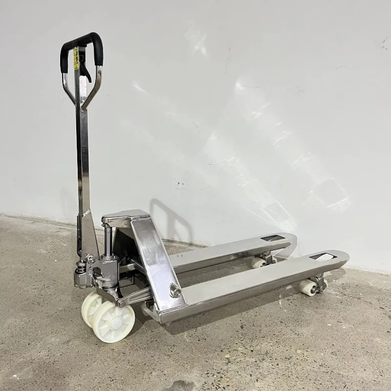 

Прочный тележка-подъемник из нержавеющей стали на 2 тонны для влажных сред и предприятий пищевой промышленности