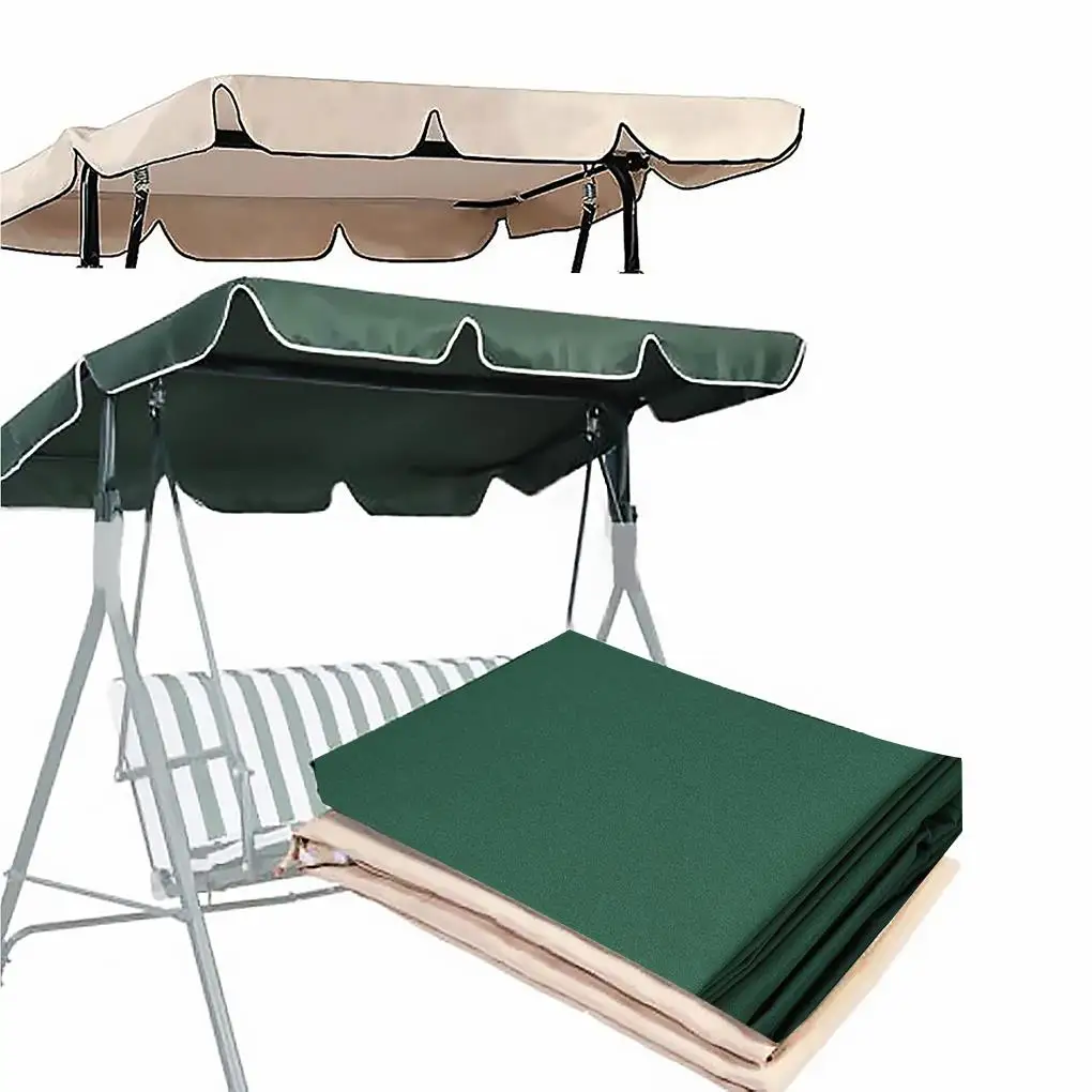 Polyester Swing Chair Canopy Sunproof PA Coating Replacing Sunshade Outdoor Garden Front Yard Patio Top Cover