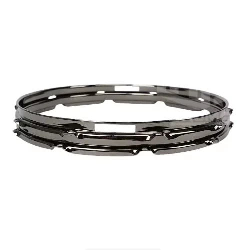 

114-Inch Black 10-Hole Army Drum Ring for Drum Kit Jazz Kit, Heavy Duty Rugged Percussion Accessories