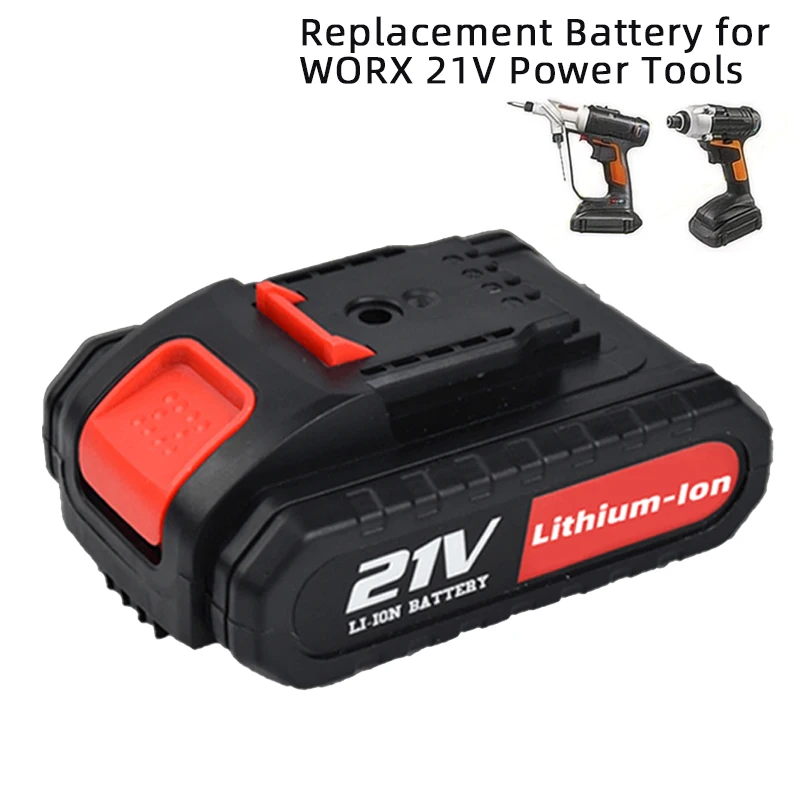 

Rechargeable Li-ion Cells for WORX 21V Power Tool Battery 2000mAh Replacement of WA3551 WA3553 WA3641 WG629E WG546E WU268