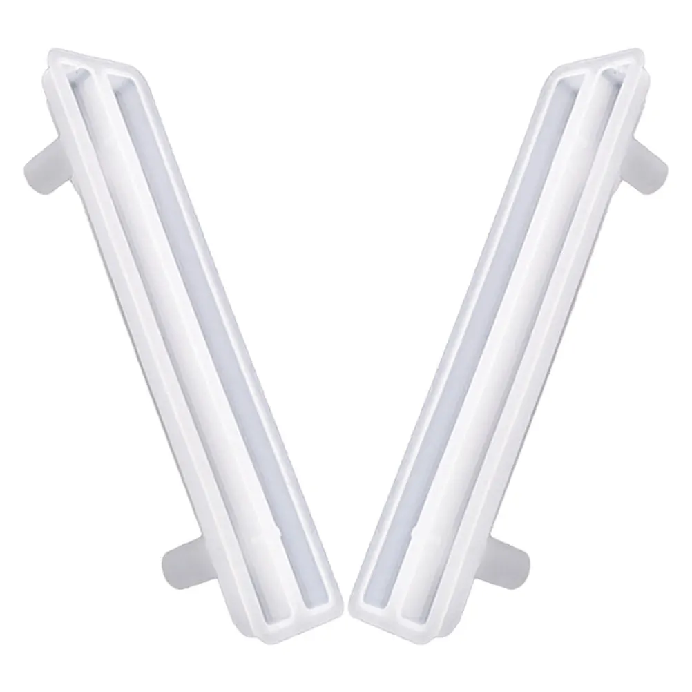 

2 Pcs Silicone Mold Fruit Tray Grip Handle Epoxy Diy Resin Molds Decorative Accessories Making