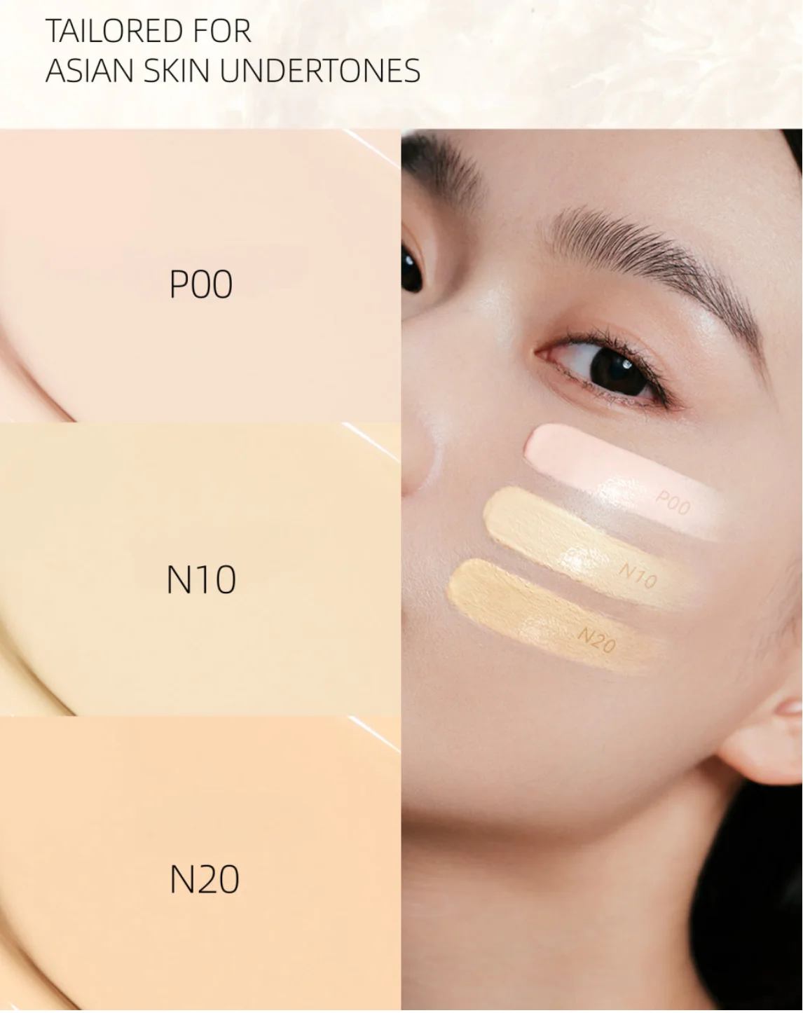 JUDYDOLL Awake Uv Defense Cushion Spf50 14g Foundation مع الكمأة جوهر زيت الوجه 5 مللي وسادة هوائية كريم ماكياج مستحضرات التجميل