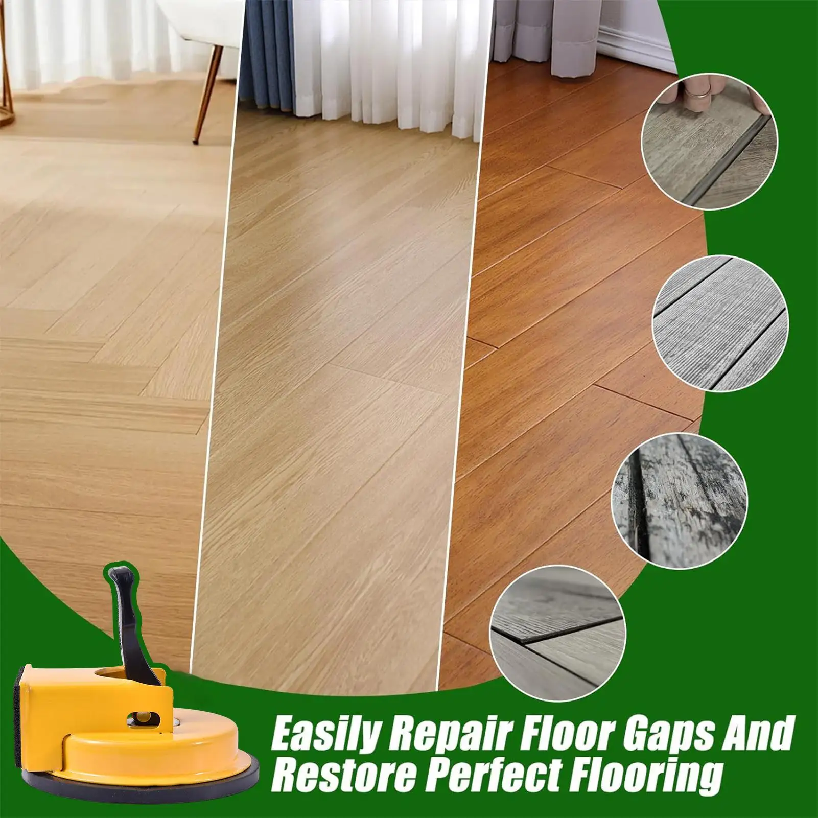 Floor Fixer Laminate Iron Fixer Vacuum Tile Flooring Slat Grabber for Baseboard Paver Construction Tile Carpentry Apartments