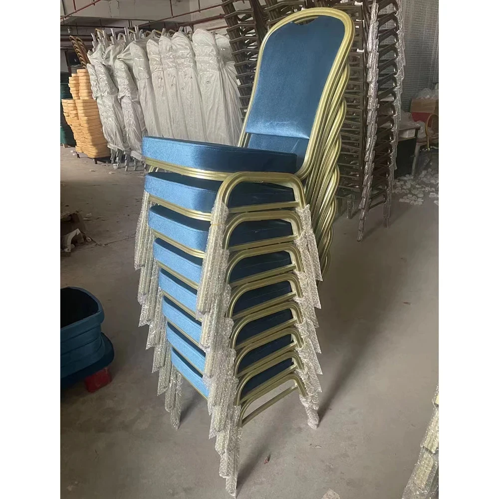 50pcs new luxury gold dining chairs stainless steel velvet restaurant chairs family hotel wedding chairs