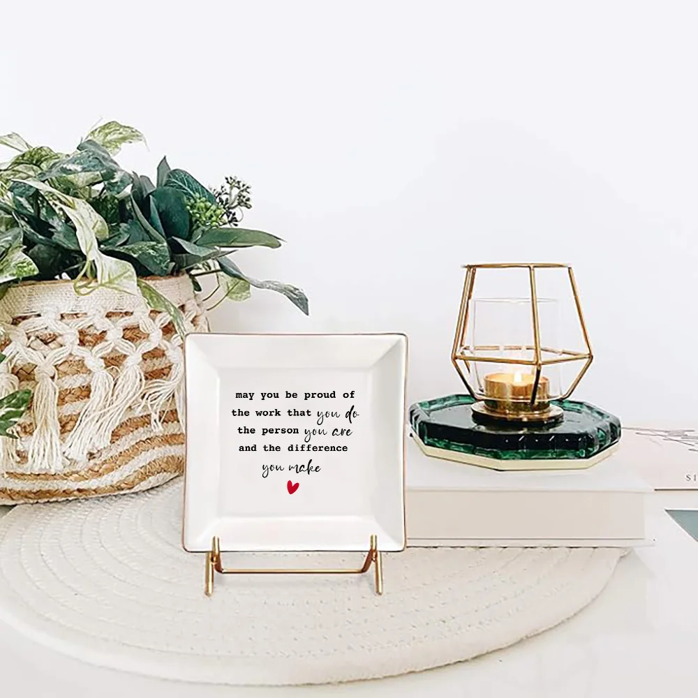 A Decorative Dish for Jewelry And Rings, This Item Makes an Excellent Gift for Various Occasions. It'S Suitable for Coworkers, F