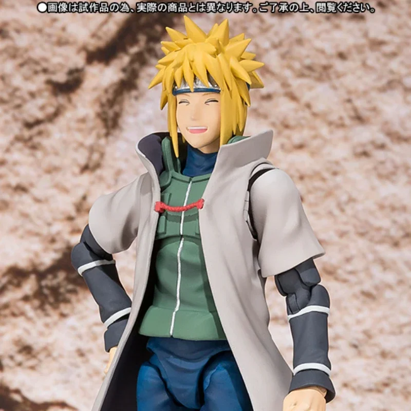 Em estoque s.h. figuarts naruto shippuden quarta geração namikaze minato anime figura de ação modelo brinquedos conjunta ornamento móvel