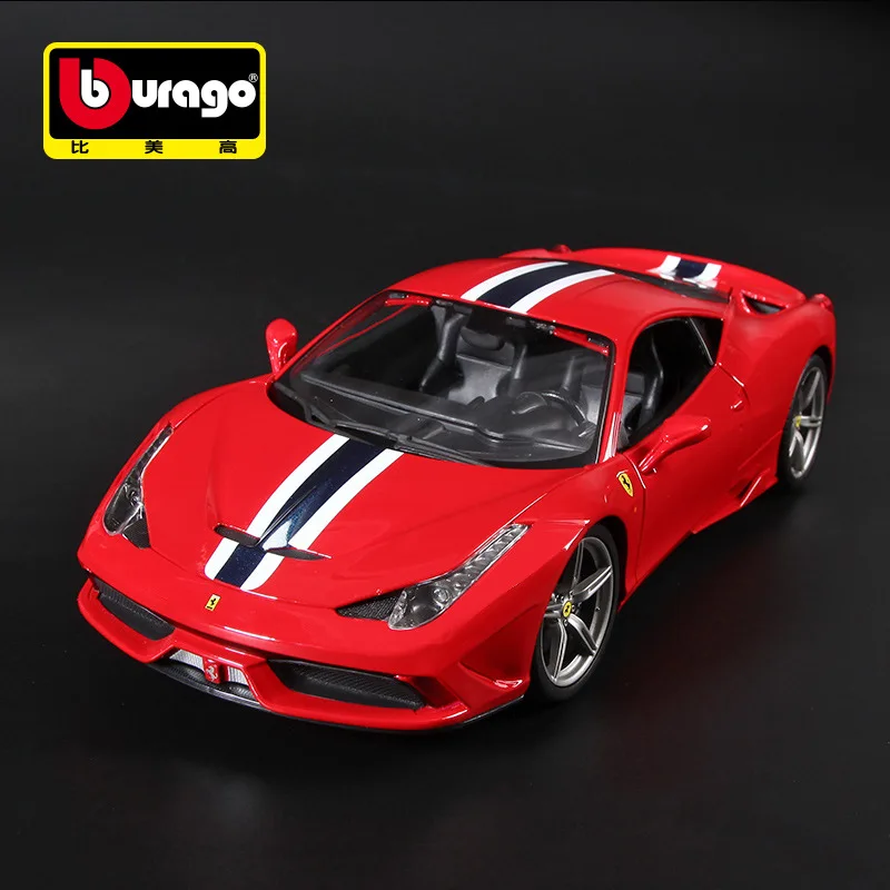 

Burago1:18 458 488 Lafa Sports Car Alloy Car Model Model Ornament Car Toy Small Proportion Collection Car Holiday Gift