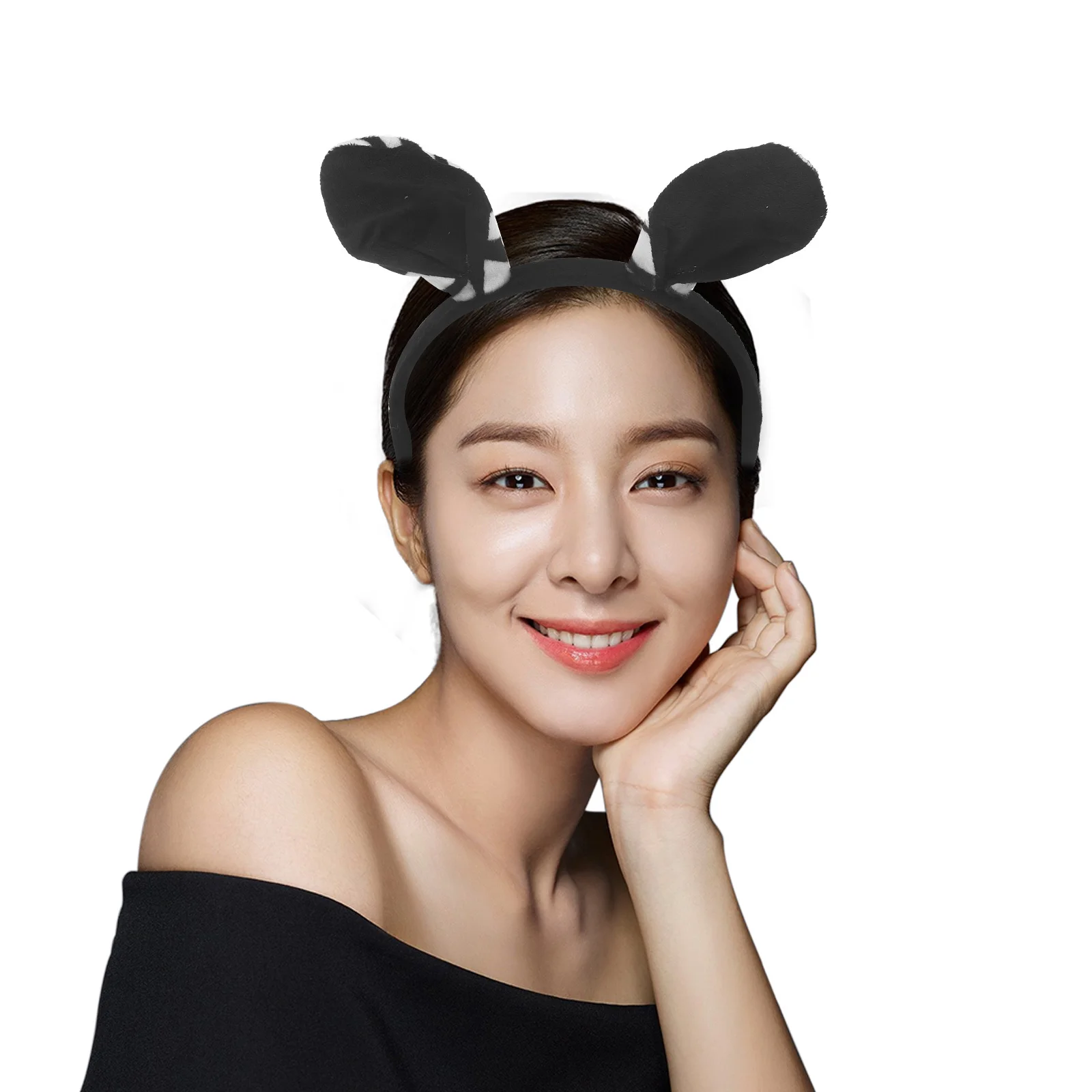 1Set Zebra Dierenkostuum Set Schattige Lichtgewicht Zebra Oren Hoofdband Strikje Staart Handschoenen Party Cosplay Benodigdheden Halloween