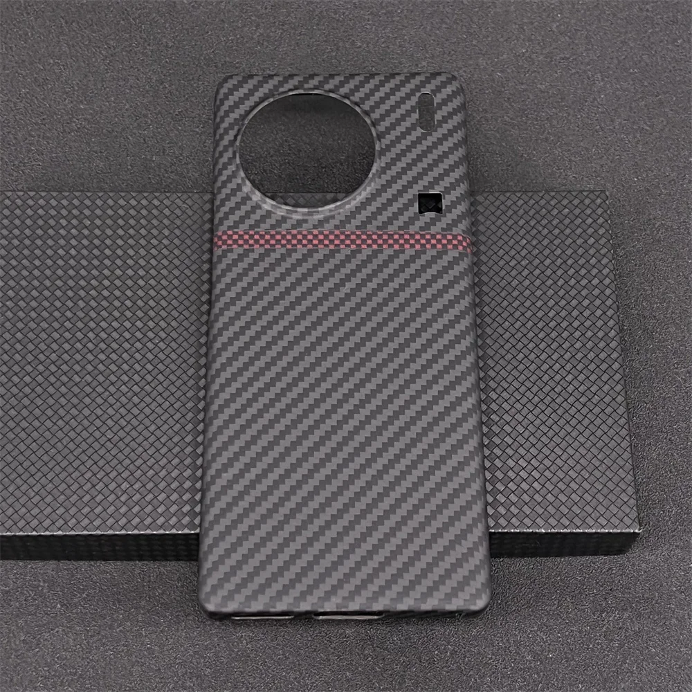 Real Carbon Fiber Case For Vivo X90 Pro Plus Lens Protecor Phone Case Aramid Fiber Cover Business For Vivo X90 Phone Accessory