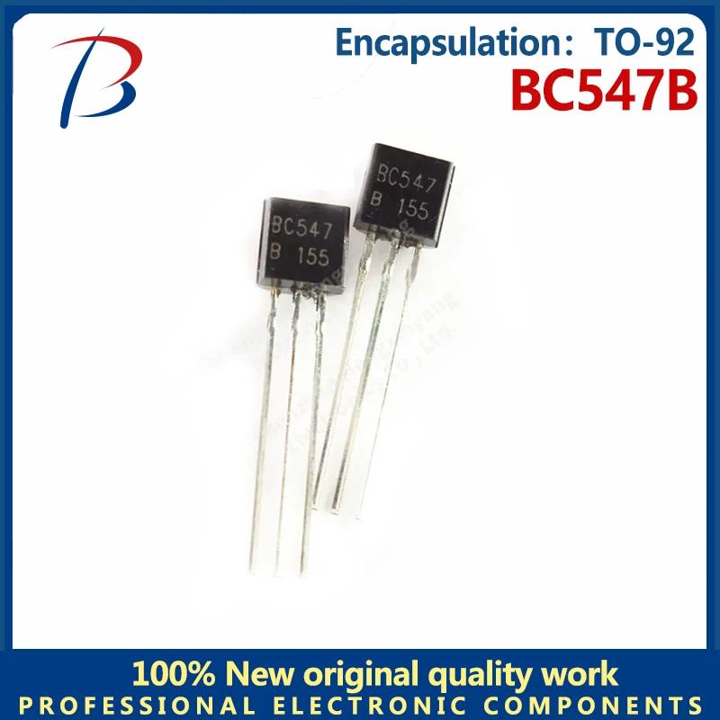 10PCS BC547B BC547 TO92 in-line amplifier transistor chip new stock