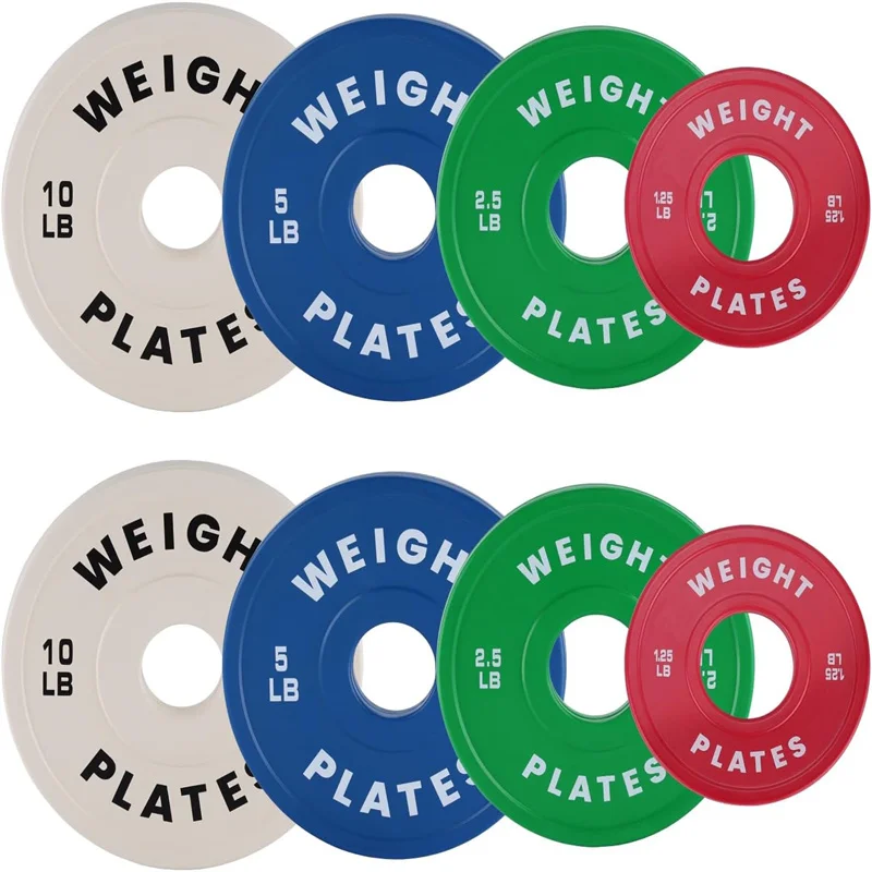 Change Plates 37.5 LB Set Fractional Weight Plates Bumper Plates for Weight Lifting,Strength Training Gym Home,Rubber Coating