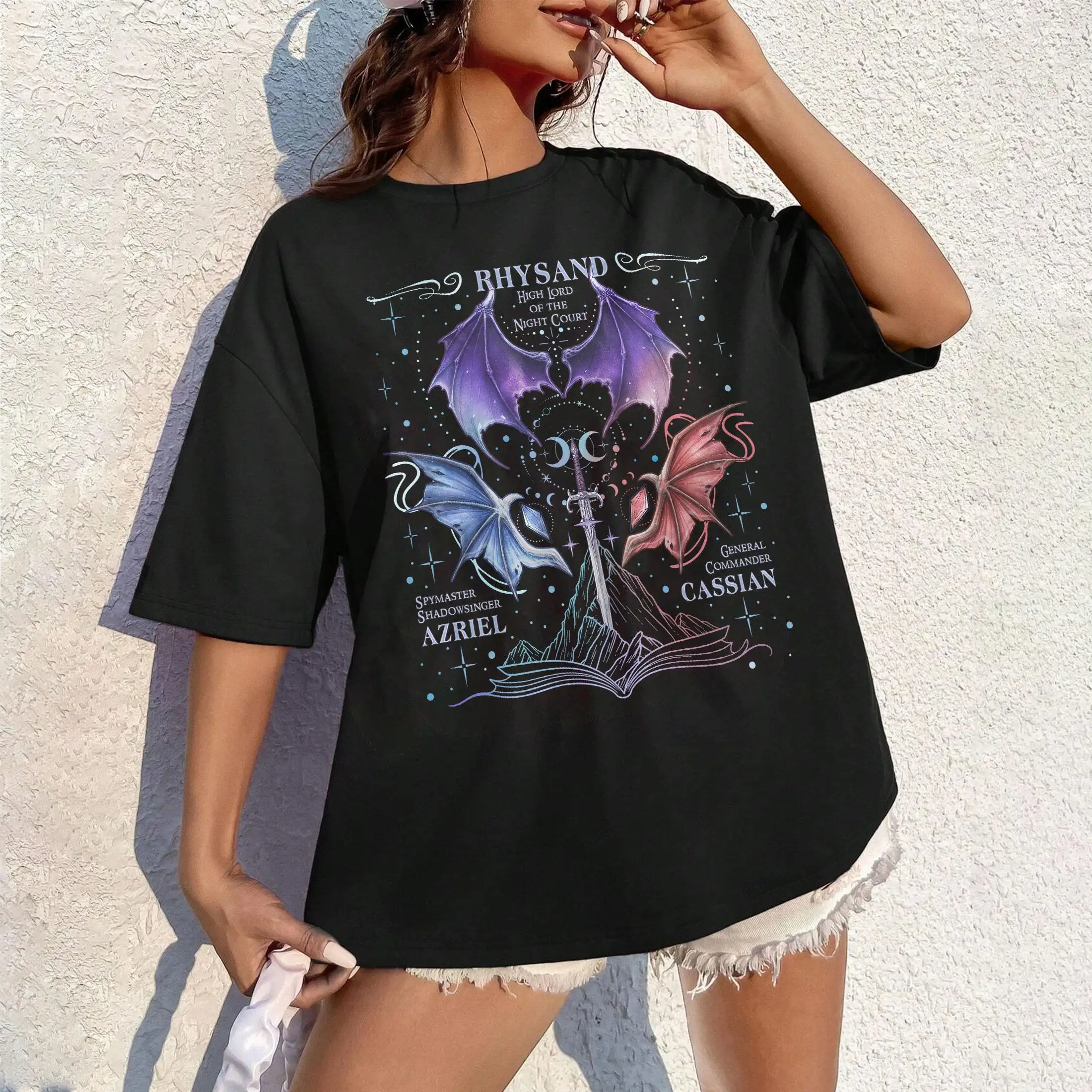 The Bat Boys Tee Shirt, Acotar Night Court Tshirt, Rhysand Azriel Cassian T-shirt, SJM Bookish Merch, Book Lover GIft