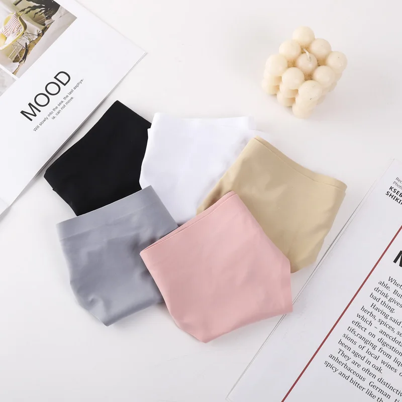 5-pack seamless ice silk women's underwear, comfortable and sexy girl's thong