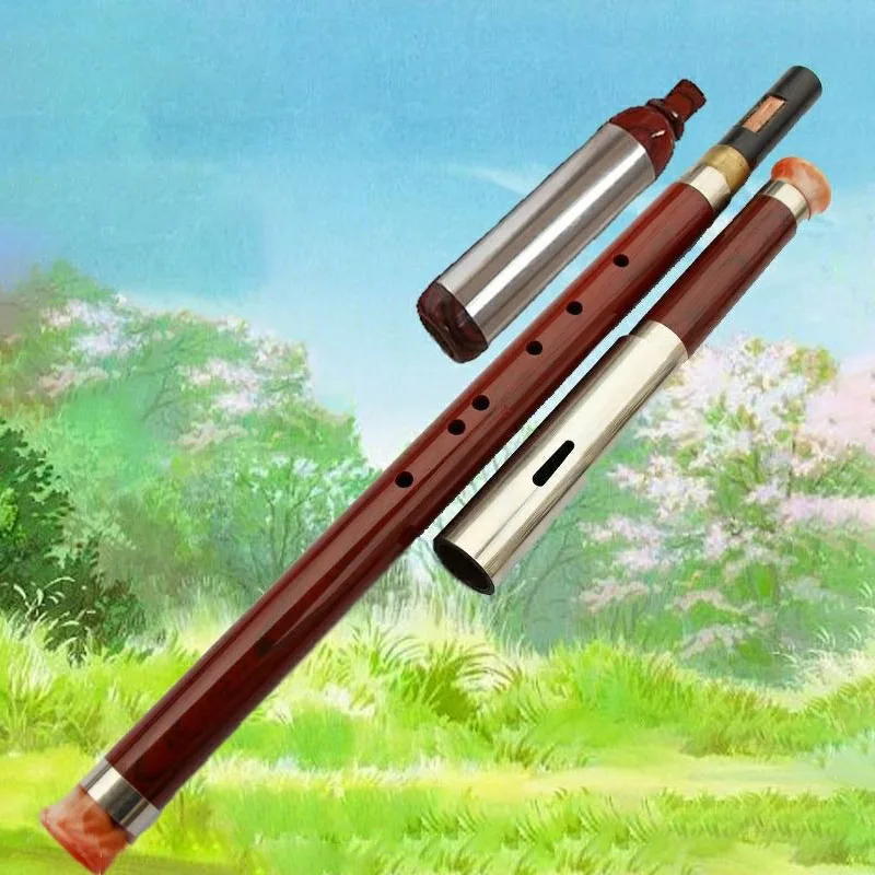 Resin Bawu Transverse/Vertical Blowing Bawu Adult Beginners Playing Wind Instruments Detachable Portable Traditional Flutes