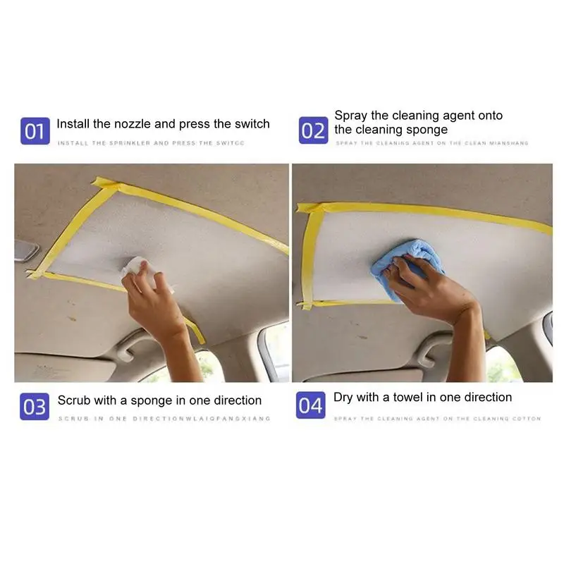 Car Upholstery Cleaner 256ml Car Stain Remover Interior Auto Interior Cleaner Multi-Purpose Car Interior Cleaner For Screen