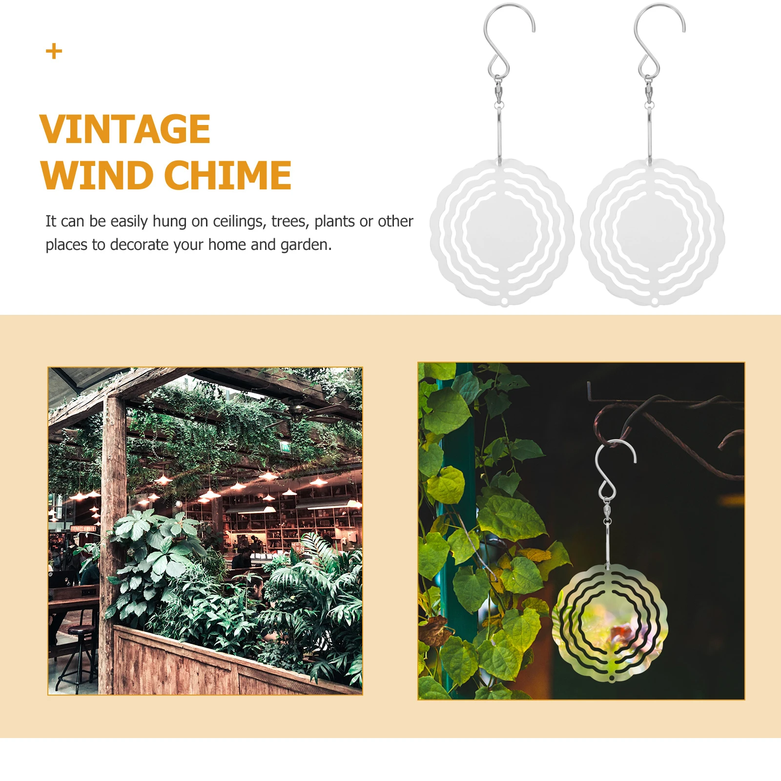 

6pcs Aluminum Wind Spinner Blank Metal Sublimation Diy Hanging Ornament Rust-Resistant Durable Garden Yard Decor