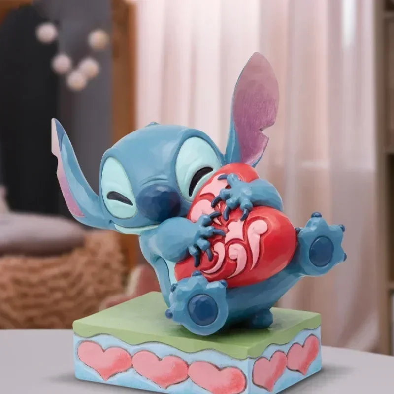 

13cm Disney Stitch Love Stitch Handicraft Desktop Decoration Starry Baby Birthday Creative Gifts