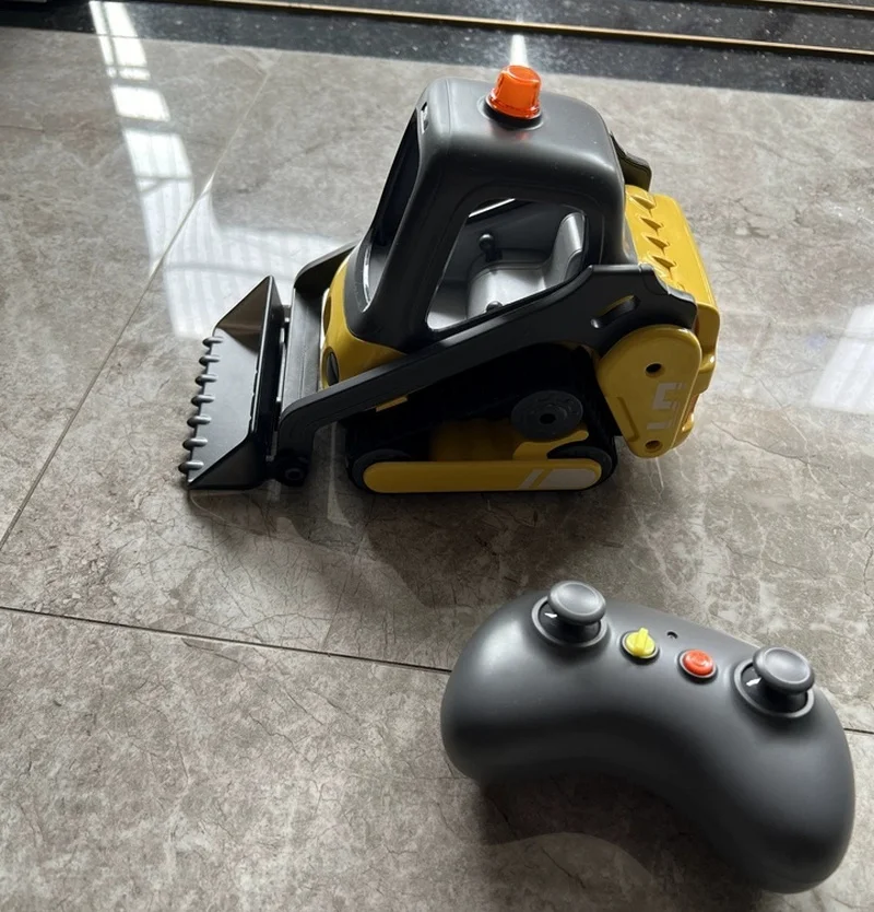 Boneca selvagem mini carro de engenharia de controle remoto escavadeira de esteira de controle remoto brinquedo calmante das crianças presente