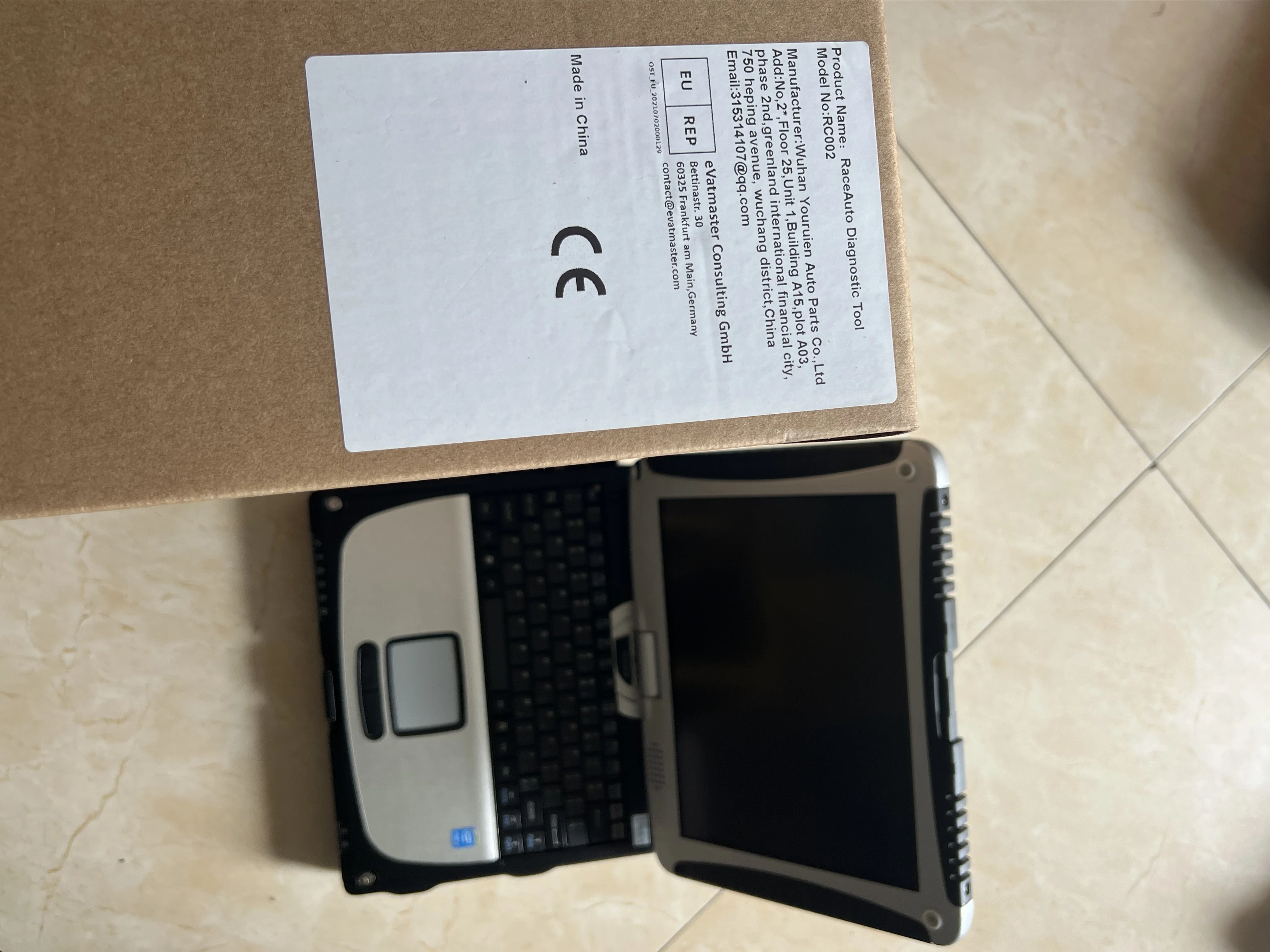 

Промышленный прочный компьютерный планшетный диагностический ПК CF i5 Cpu 4 ГБ оперативной памяти для ноутбука SSD с мягкой застежкой для MB STAR C4 C5 C6, гарантия 2 года