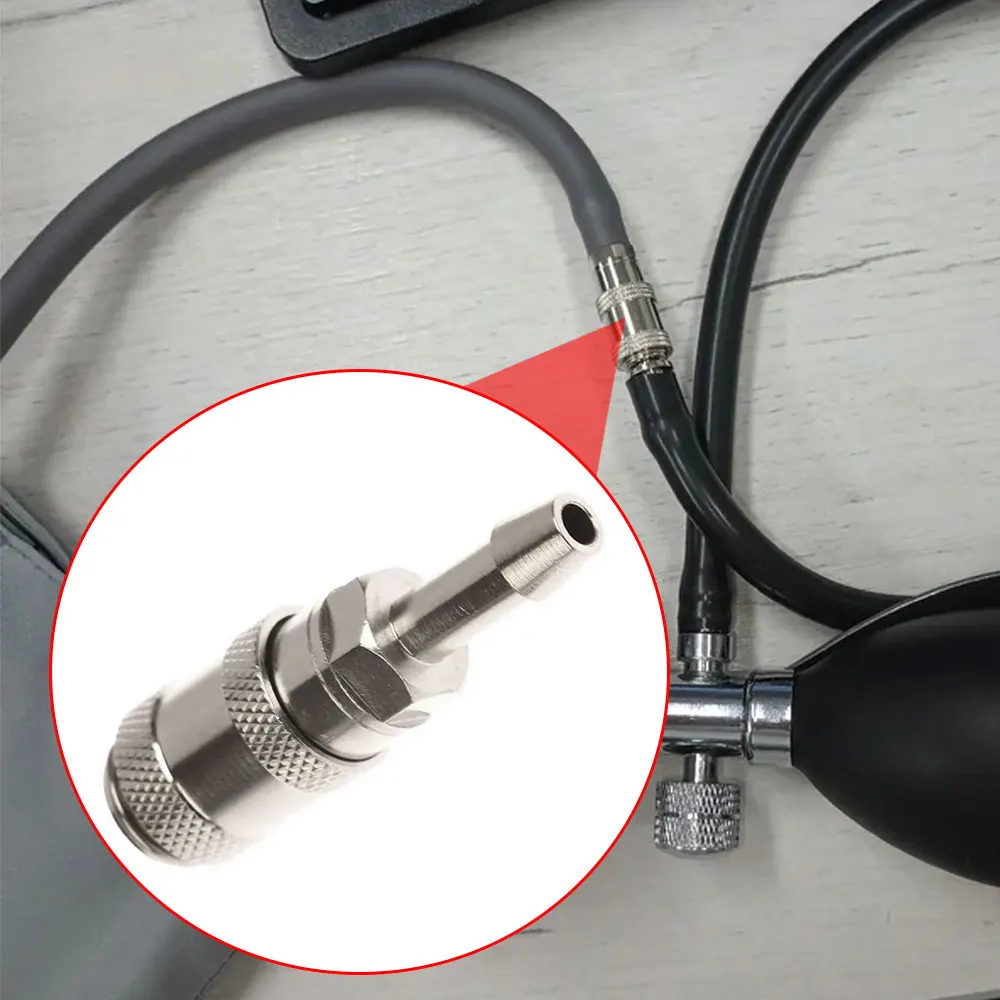 

Metal Air Hose Connector NIBP Adapter Blood Pressure Meter BP Cuff Joint Link Male Female Quick Connection Bayonet Airway Joints