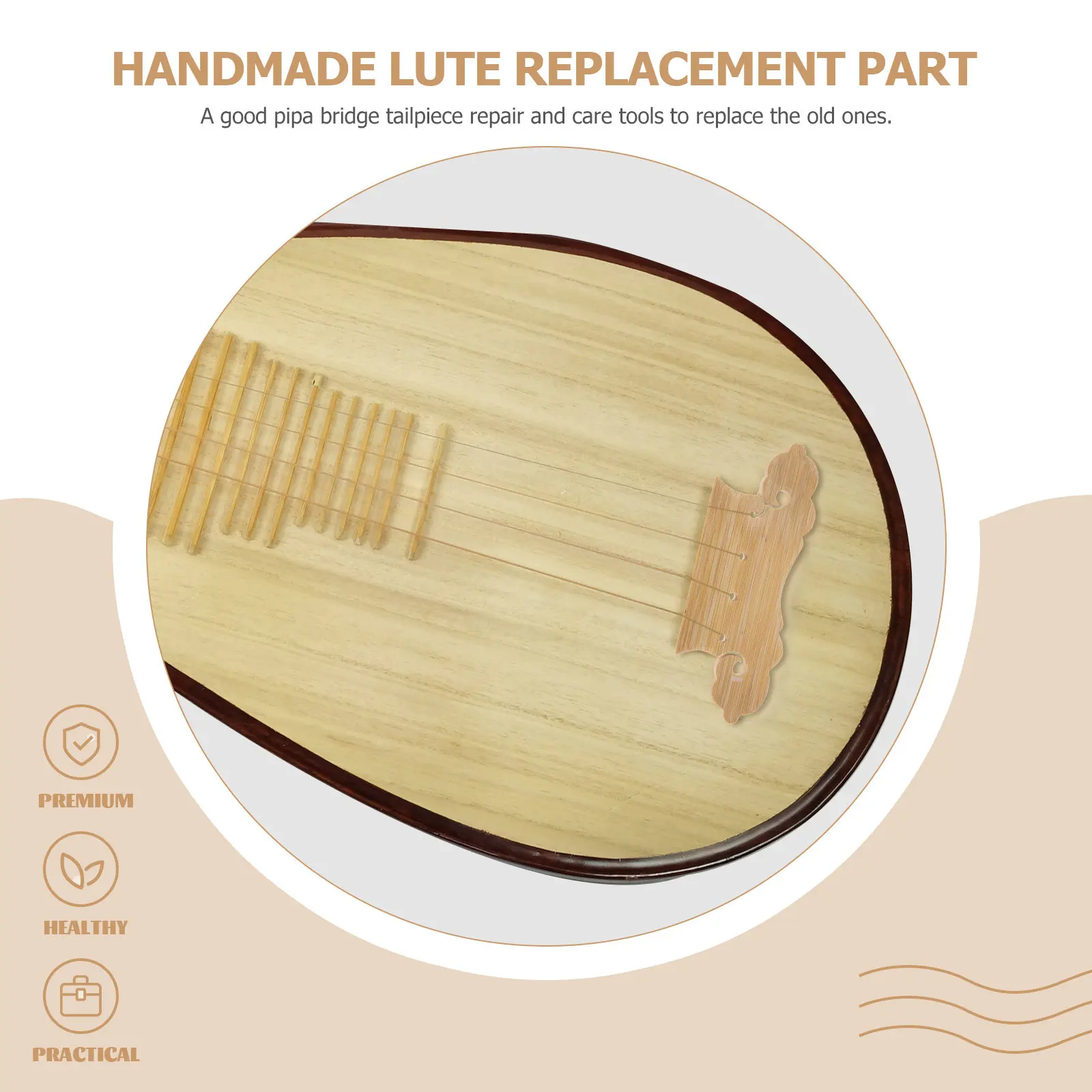 

Запасная часть для бамбуковой пипы: седло-мостик для профессиональной пипы, аксессуар для музыкальных инструментов