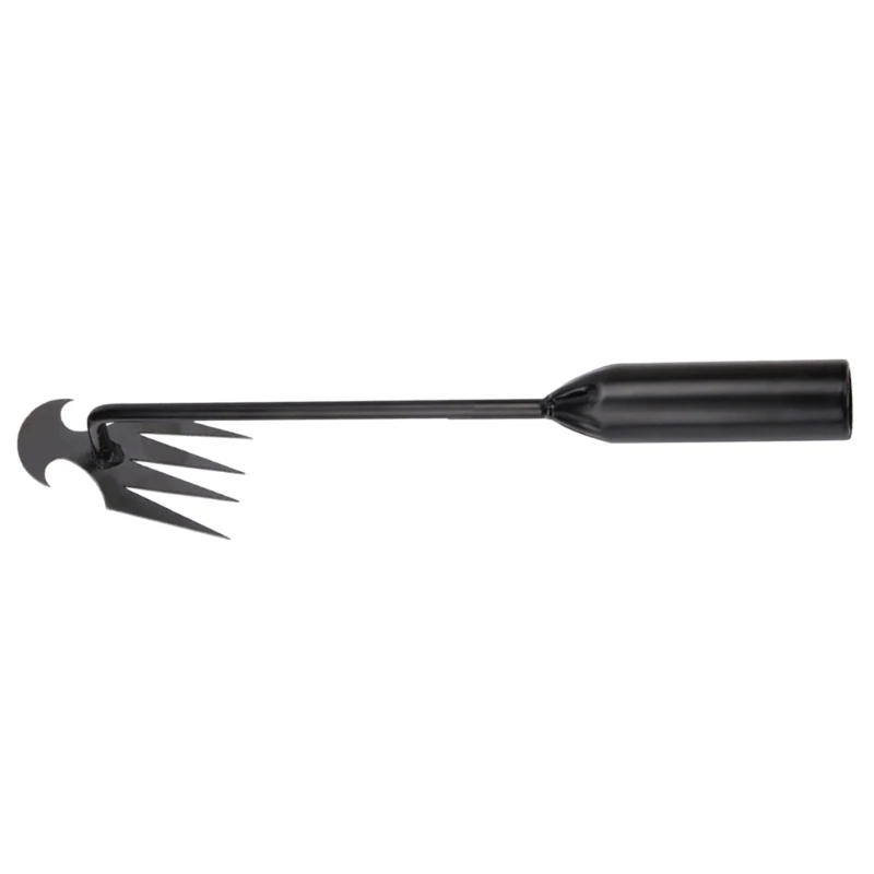 A2UD Professional Gardens Weeding Hand Tool 4 Sharped Teeth Steel Weeds Puller Remover Hand Weeder Lightweighted 30/40/50cm