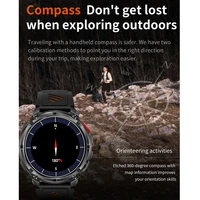 2026 nouveau T-Rex3 Pro 1100mAh batterie montre intelligente GPS chemin 5ATM étanche sport course tracker extérieur boussole militaire Smartwatch 5