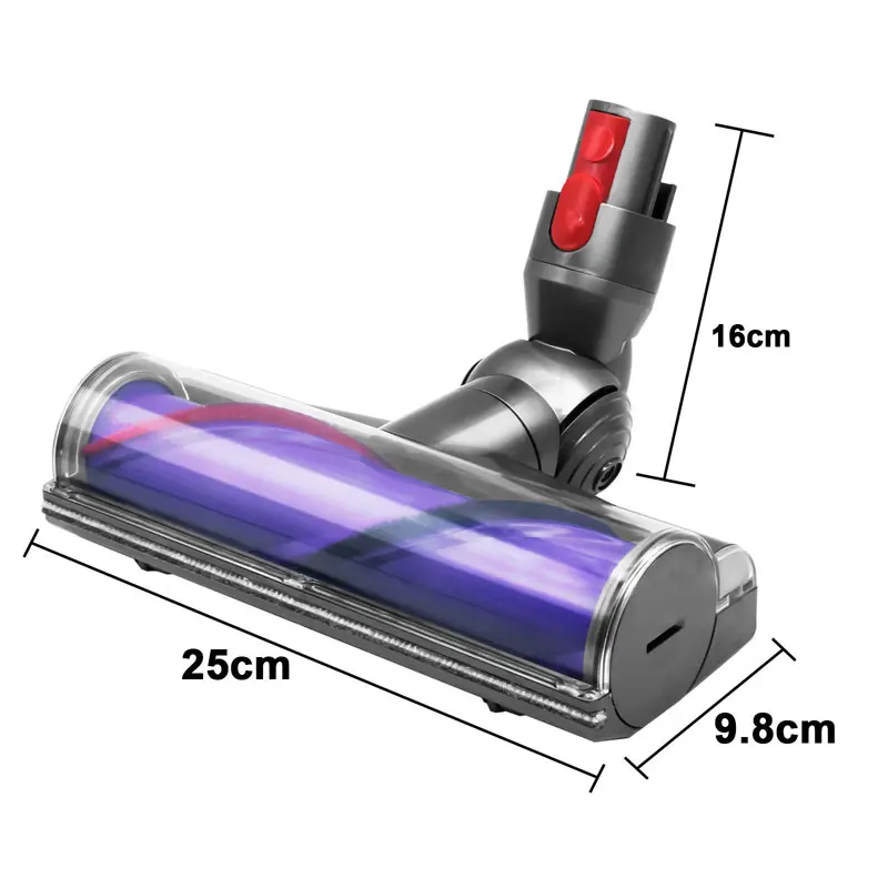 Direct Drive Suction Head For Dyson V7 V8 V10 V11 V15 Vacuum Cleaner Direct Drive Cleaner Head Turbine Floor Tool