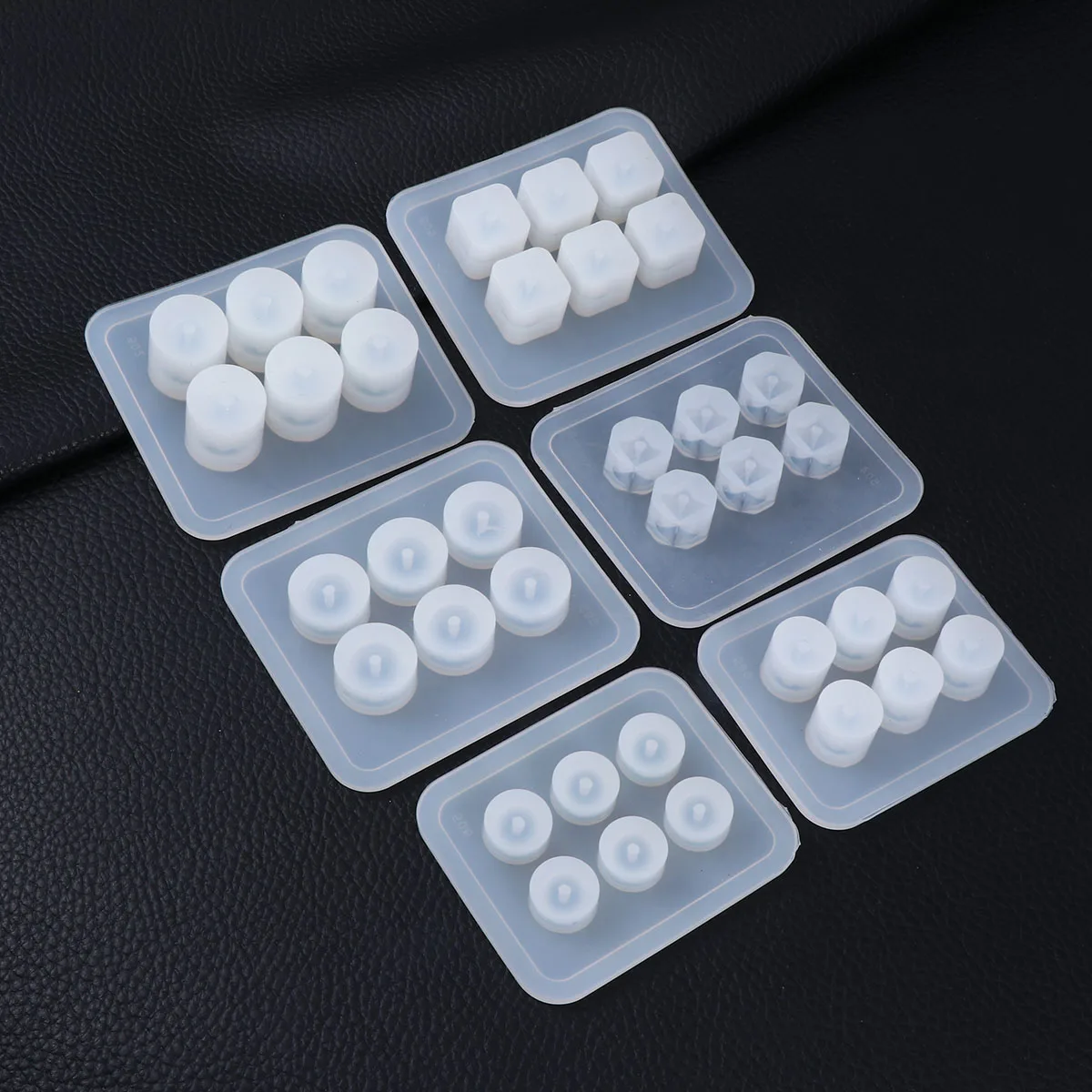 

6pcs Beads Making Silicone Jewelry Casting Molds Set Reusable Resin Molds For Necklace Bracelet Keychain Pendant Charms Diy