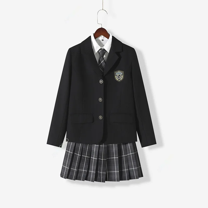 Cute Japanese School Uniform Fashionable and Girlish Style Girls' Long Shirt Suit Jacket JK School Uniform College Style Uniform