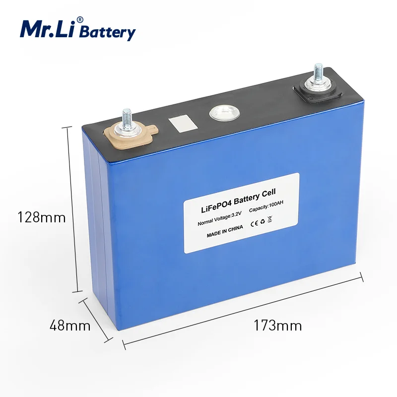 Mr.Li 3.2V 100Ah 8pcs Lifepo4 Rechargeable Battery Lithium Iron Phosphate Cells For Solar Inverter Electric Vehicle Golf Car