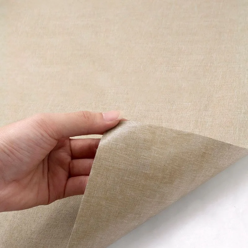 Self Adhesive Linen Fabric Adhesive Durable Linen Cloth for Sofa Furniture Car Seats Office Chairs Boxes Handicraft Handmade DIY