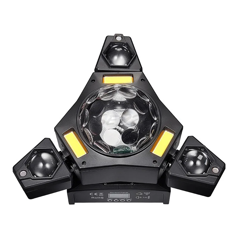 

Световой встряхивающий луч Лазерный свет КТВ Бар Трехголовый светодиодный Вселенная Планета Стробоскоп Атмосфера