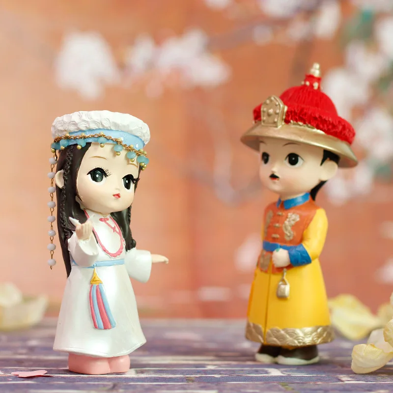 Nobiltà imperiale cinese ​   Figure Scatola cieca in resina Figure anime fatte a mano da collezione Ornamenti unici e regali per tutte le occasioni