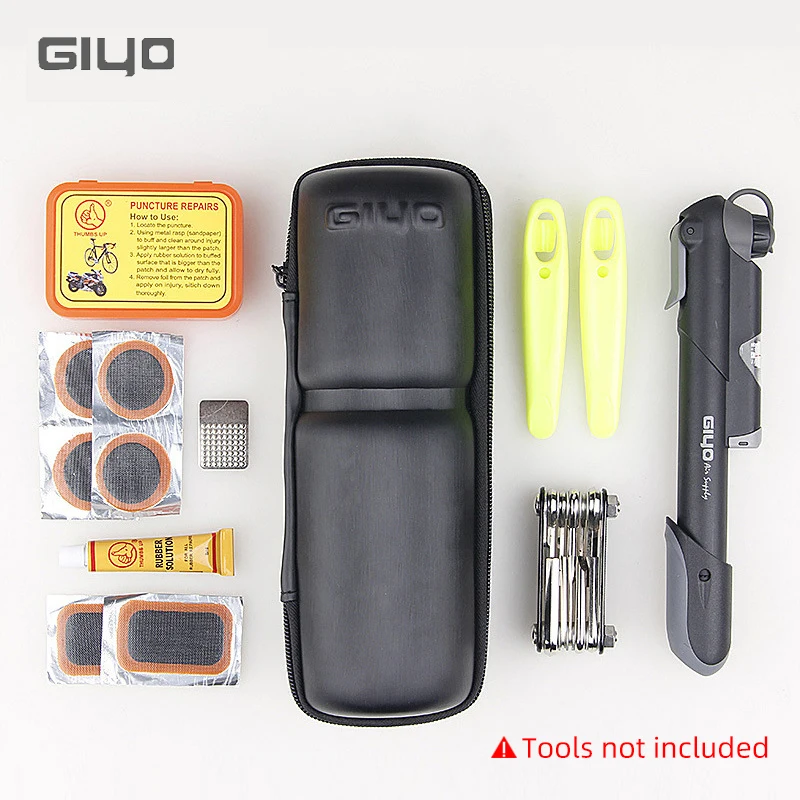 GIYO Portable Bicycle Tools Bag Multifunctional MTB Road Bike Storage Box Cycling Bottle Holder Capsule Case Repair Kit Bag