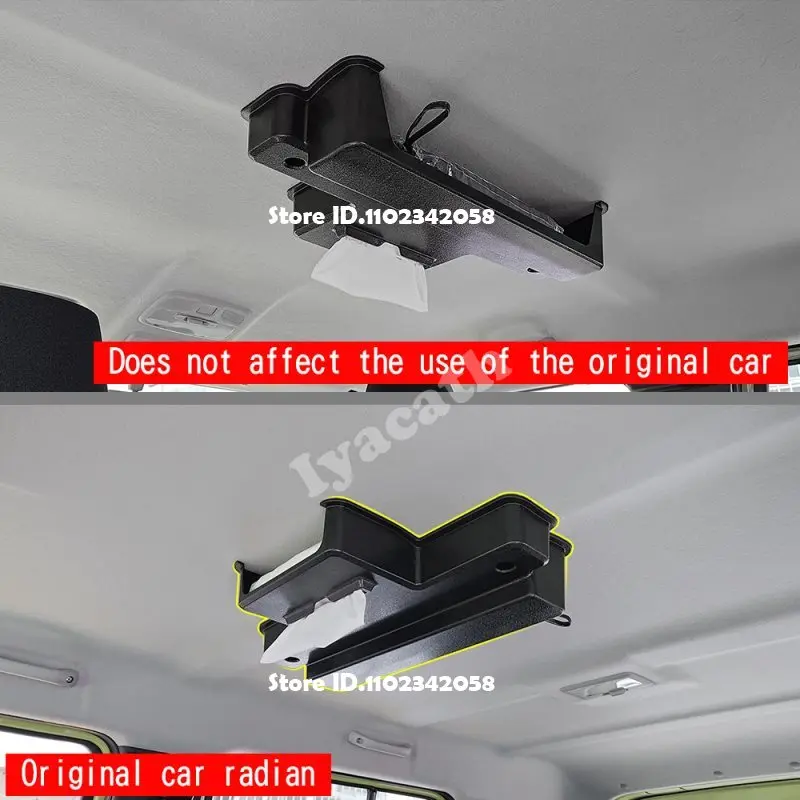 FOR SUZUKI Jimny Nomade 5/SIERRA 3 2025 2026 Seiling Storage Roof Tissue Box Tissue Umbrella Storage Holder Interior Accessories view 4