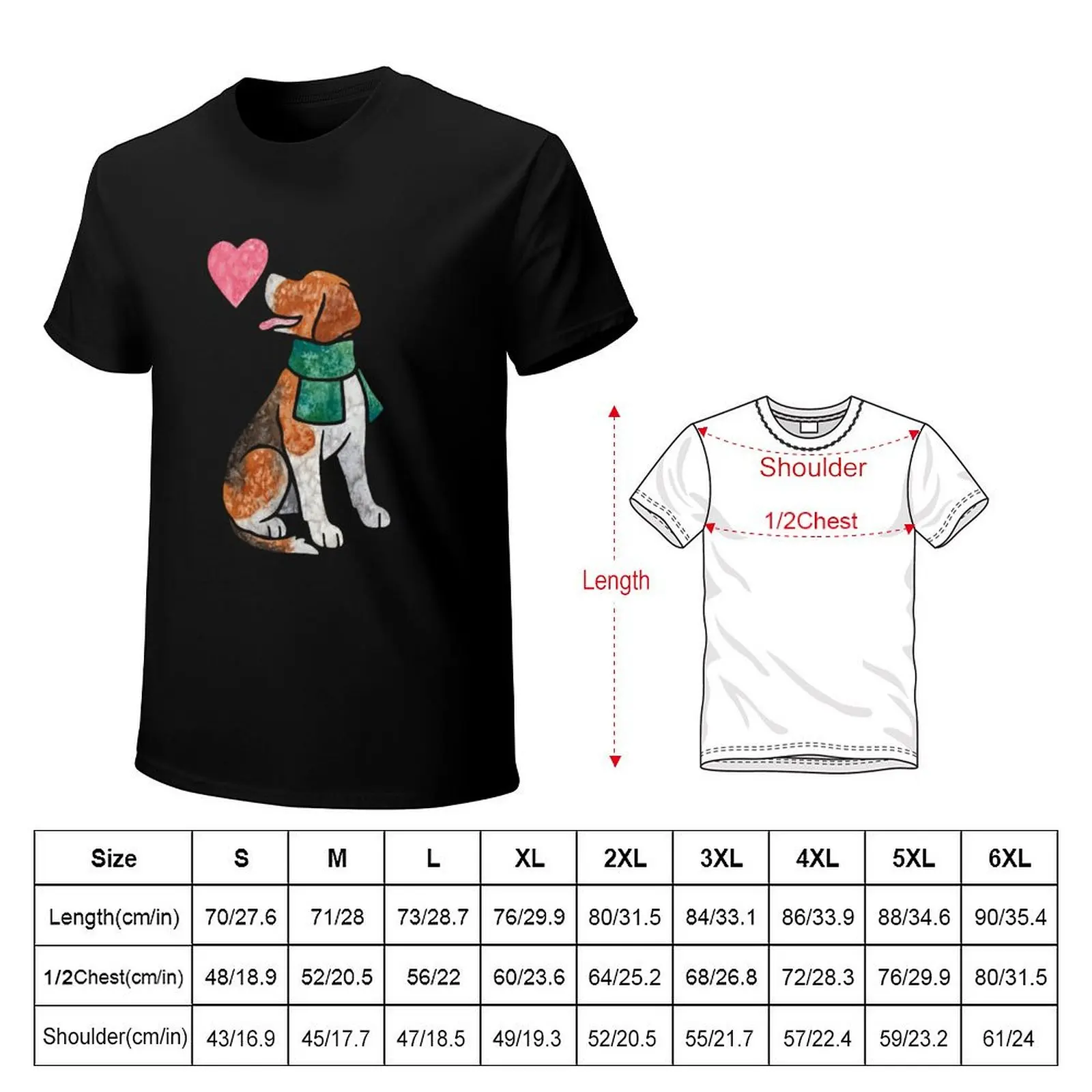 Watercolour Foxhound T-Shirt cotton t shirts high quality T-Shirt