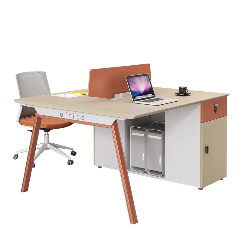 

Staff desk, staff table and chair combination, double 46 four-person screen computer desk, simple modern office furniture