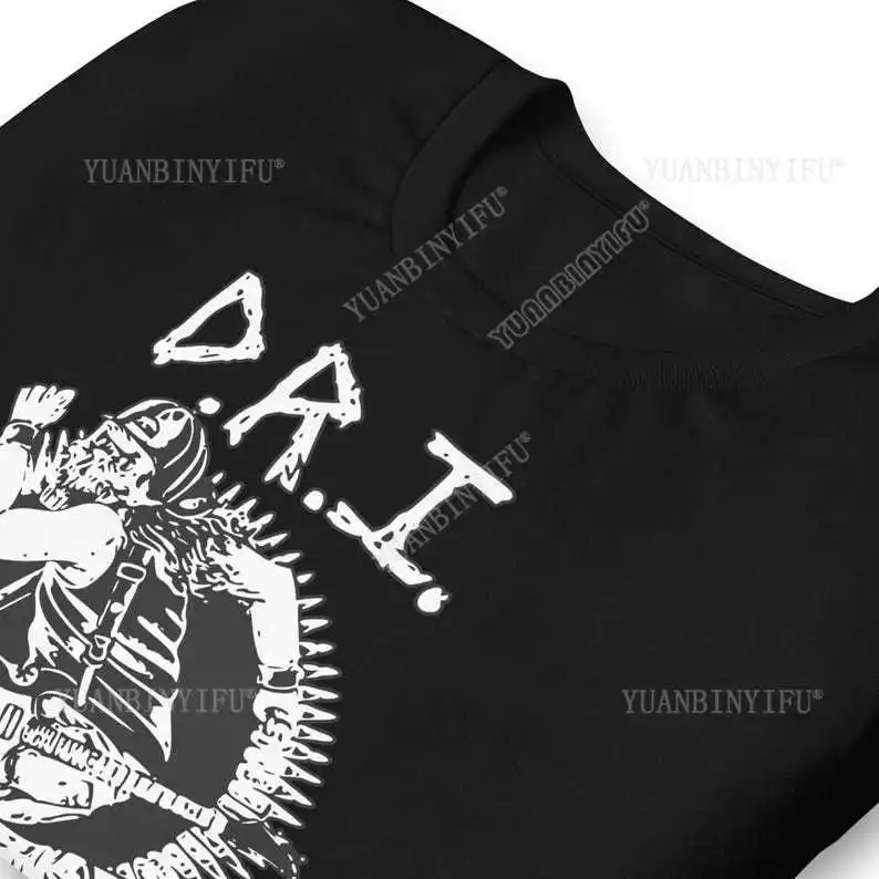 Dirty Rotten Imbeciles T-Shirt: Vintage Punk Rock Hardcore Music Round Neck Cotton Short Sleeve Shirt Gothic death metal band