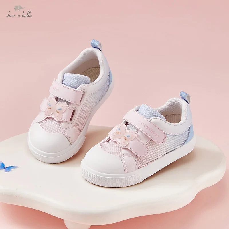 Dave Bella Children Casual Shoes Spring New Mesh Tennis Kids Shoes Baby Girl Breathable Boys Flat Shoes DB1251066