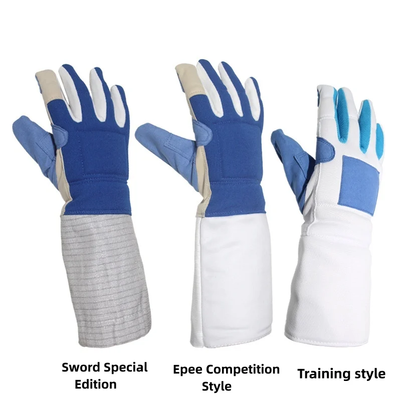 1 Pcs Fencing Glove Training Equipment Professional Hand Protection Non Slip Gloves Fencing Bout Mittens for Competition