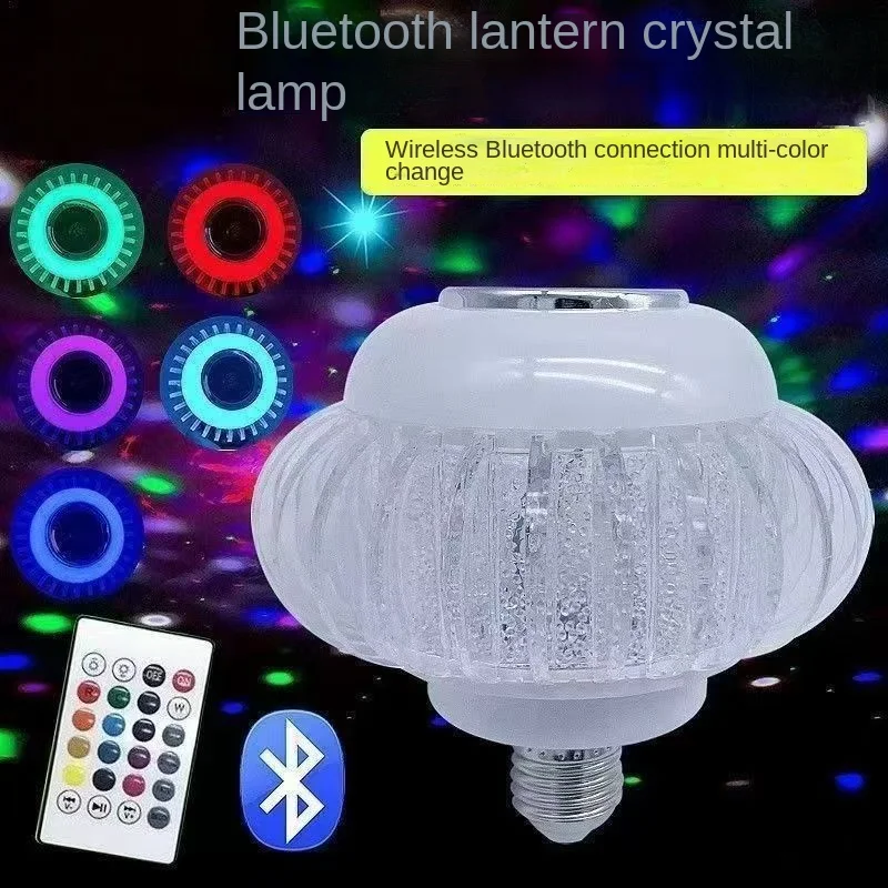 Bunte LED-Bluetooth-Smart-Glühbirne für Schlafzimmer, KTV, RGB-Stimmungsbeleuchtung mit Fernbedienung zum Farbanpassung und Dimmen