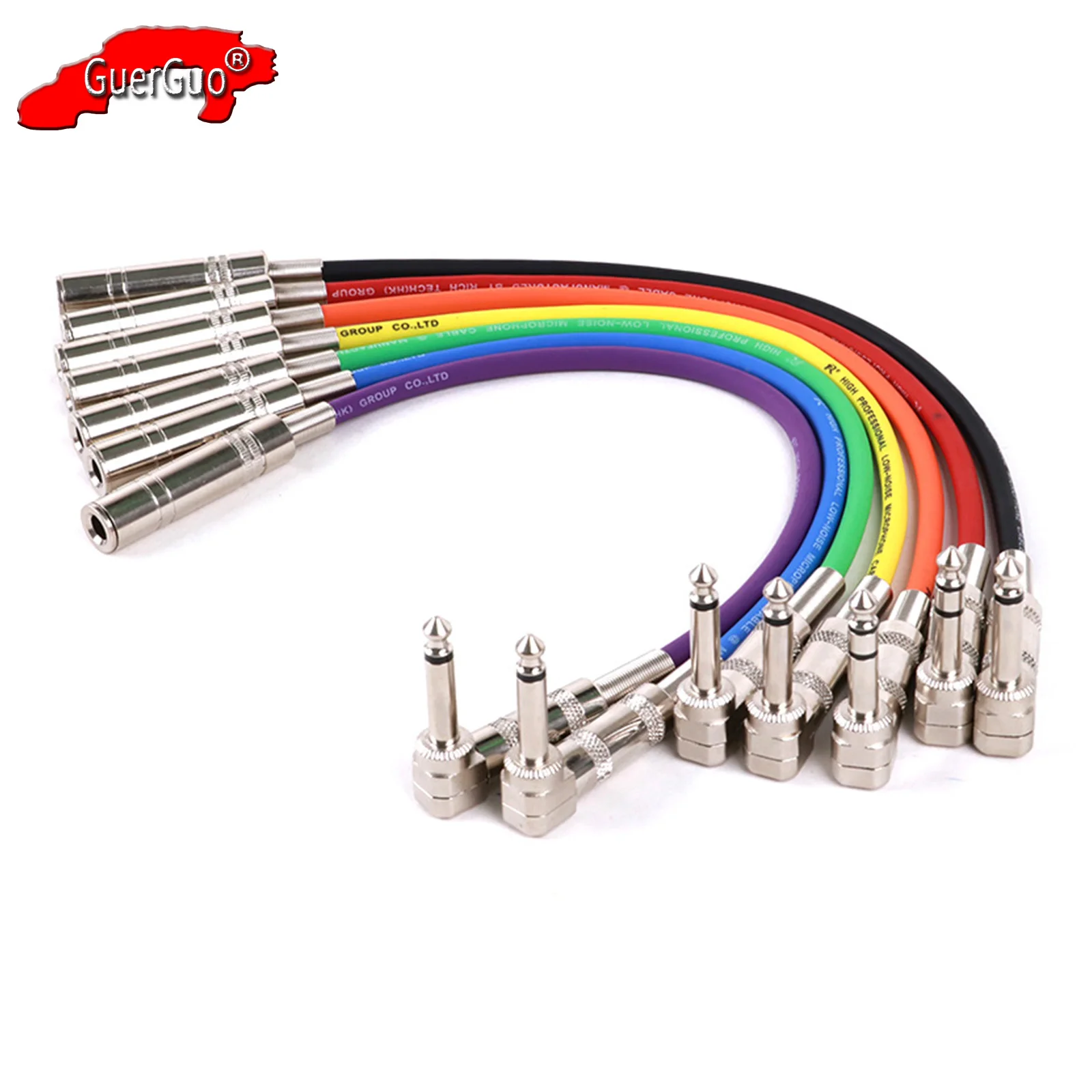 Rechtwinkliges ts/trs 6,35mm Audio kabel von Stecker zu Buchse, 1/4 "Mono/Stereo-Verlängerung kabel für Heimkino-Geräte mit Verstärker gitarre