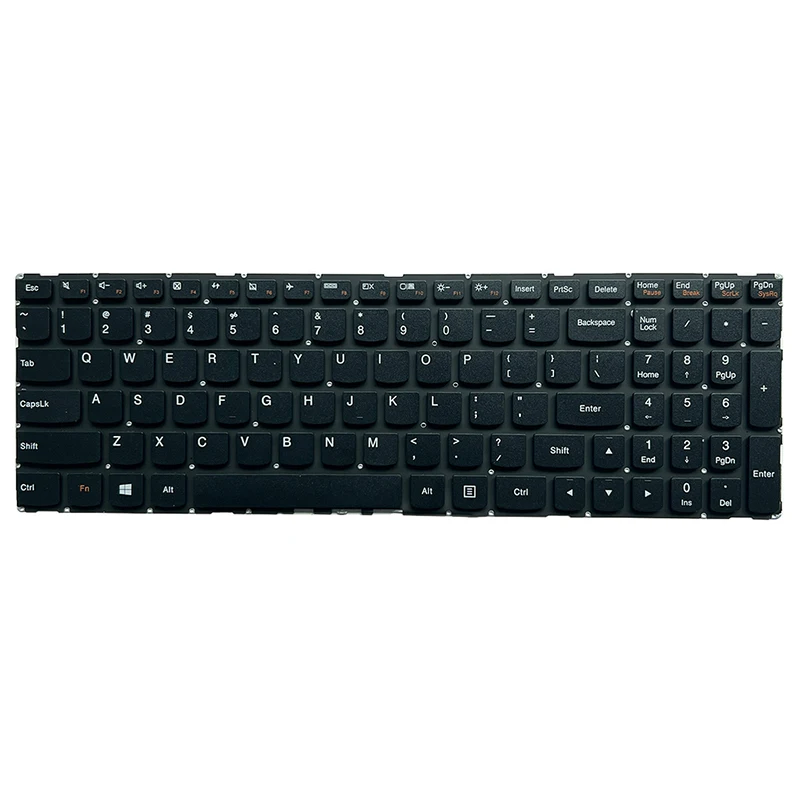 Flex 3-15 US Backlit Keyboard untuk Lenovo Flex 3-1570 Flex 3-1580 Edge 2-1580 Notebook