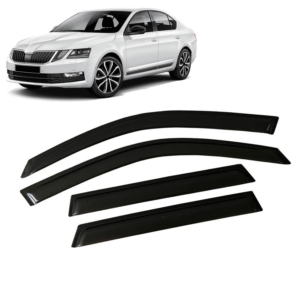 

For SKODA OCTAVIA 1 2 3 1998-2019 Car Side Window Visor Sun Rain Guard Shade Shield Shelter Protector Cover Frame Accessories