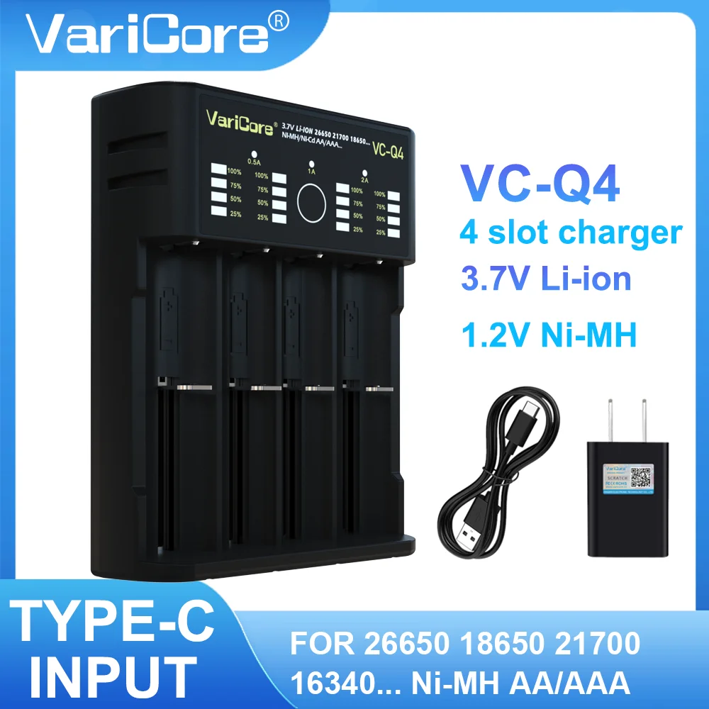 LiitoKala Lii-PD2 LII-PD4 배터리 충전기, 18650 26650 21700 18350 AA AAA 3.7V/3.2V/1.2V 리튬 NiMH 배터리용