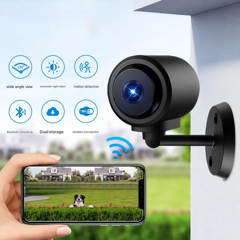 

Беспроводная камера безопасности, мини-камера Wi-Fi, HD-камера со встроенным аккумулятором, видео Smart Life 1080P, домашняя камера