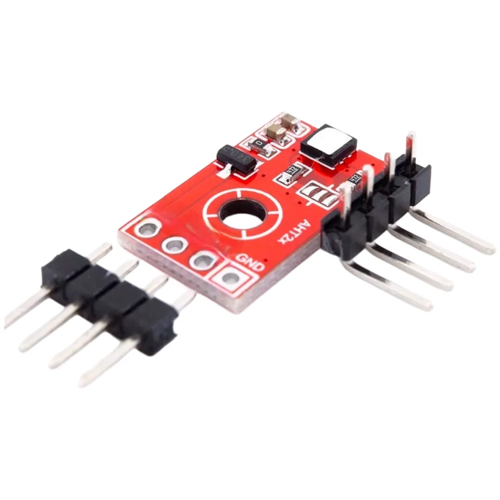 AHT21 Humidity Sensor Module 2pcs Compact Lightweight PCB Red with Waterproof Membrane for Electronic Prototyping