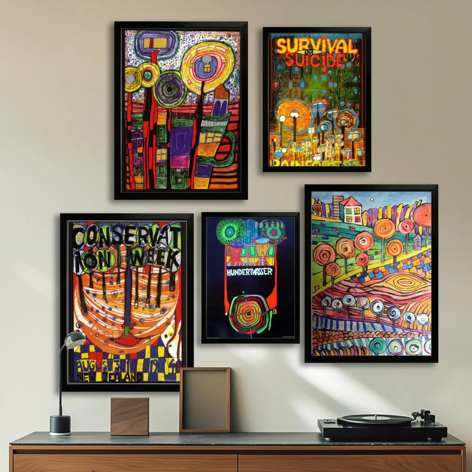 

Hundertwasser Холст Художественный постер, Настенное искусство, Картина с принтом, Современная семья, Декор спальни, Плакаты, Декоративная живопись